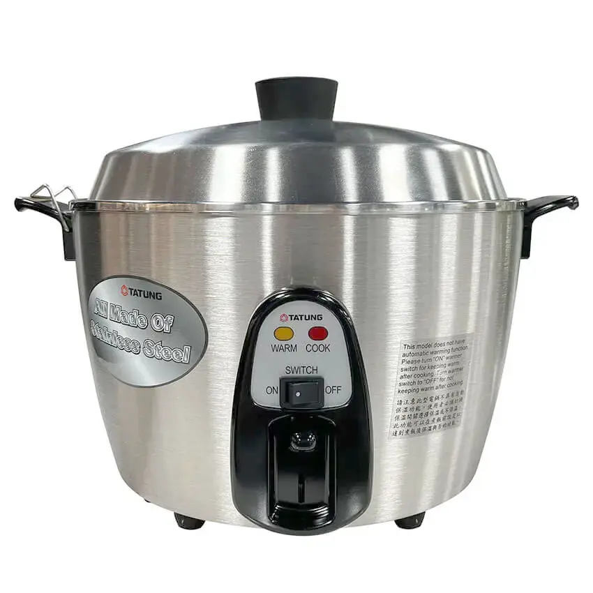 Tatung TAC-06KN(UL) 6 Cup Multi-functional Stainless Steel Rice Cooker