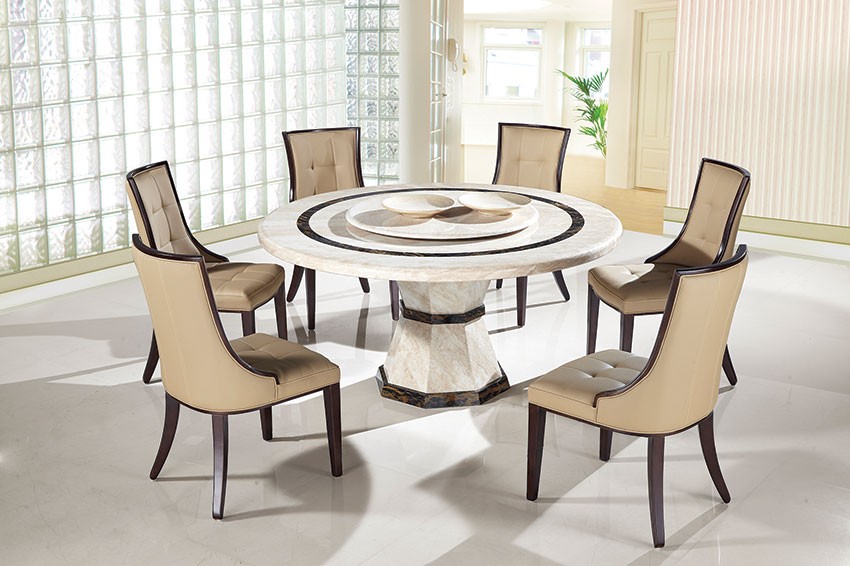 7PC Dining Set with Round Dining Table Superco