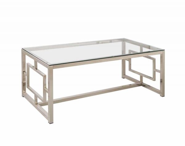 Coaster 703738 47" Coffee Table with Tempered Glass Top
