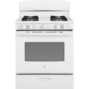 GE JGBS30DEKWW 4.8 cu. ft. Gas Range with Standard Cleaning Oven in White