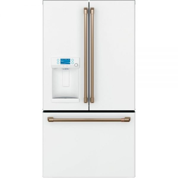 GE CAFE CYE22TP4MW2 22.2 cu. ft. French Door Refrigerator with Hot Water Dispenser , Counter Depth