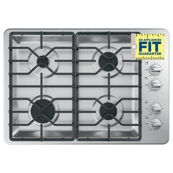 30 in. Gas Cooktop in Stainless Steel with 4-Burners Including Power Burners