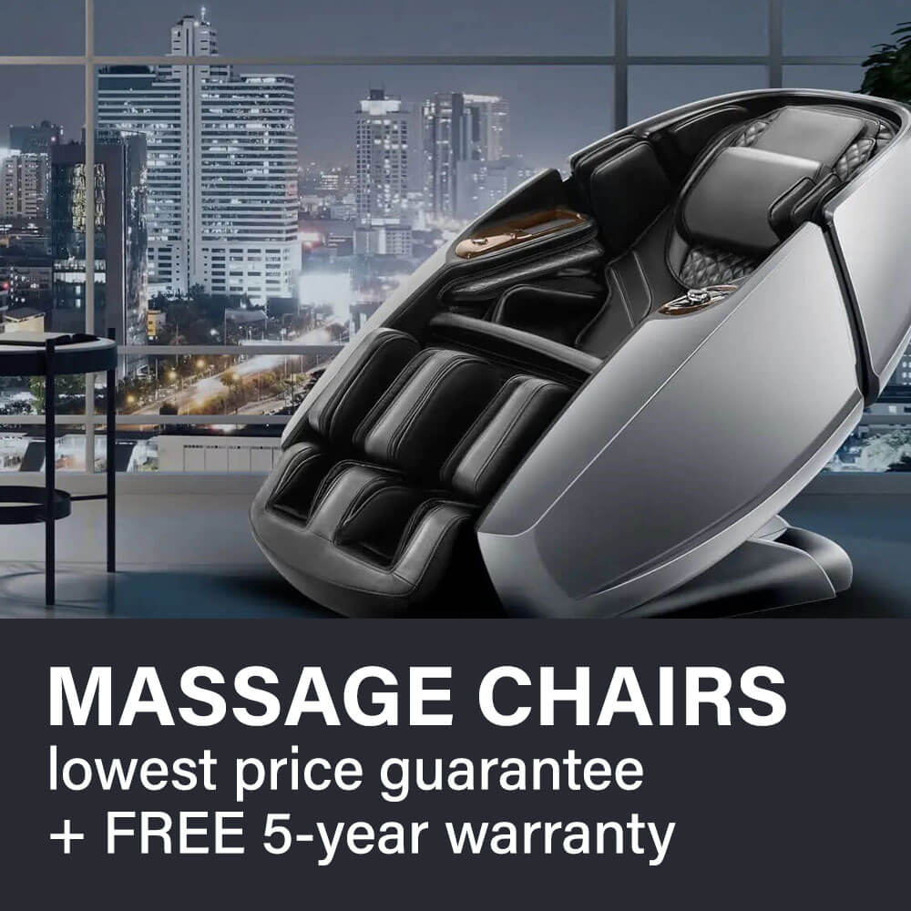 Lowest price guarantee on all Massage Chairs + FREE 5-Year Extended Warranty