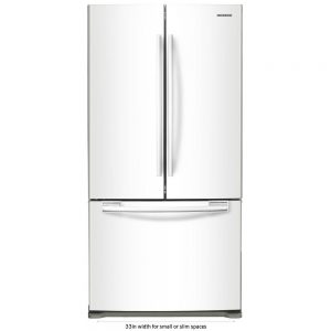 Samsung 18 cu. ft. Counter Depth French Door Refrigerator in White
