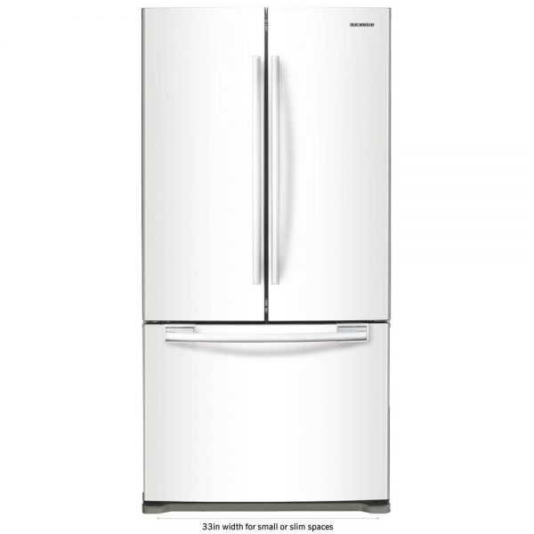 Samsung 18 cu. ft. Counter Depth French Door Refrigerator in White