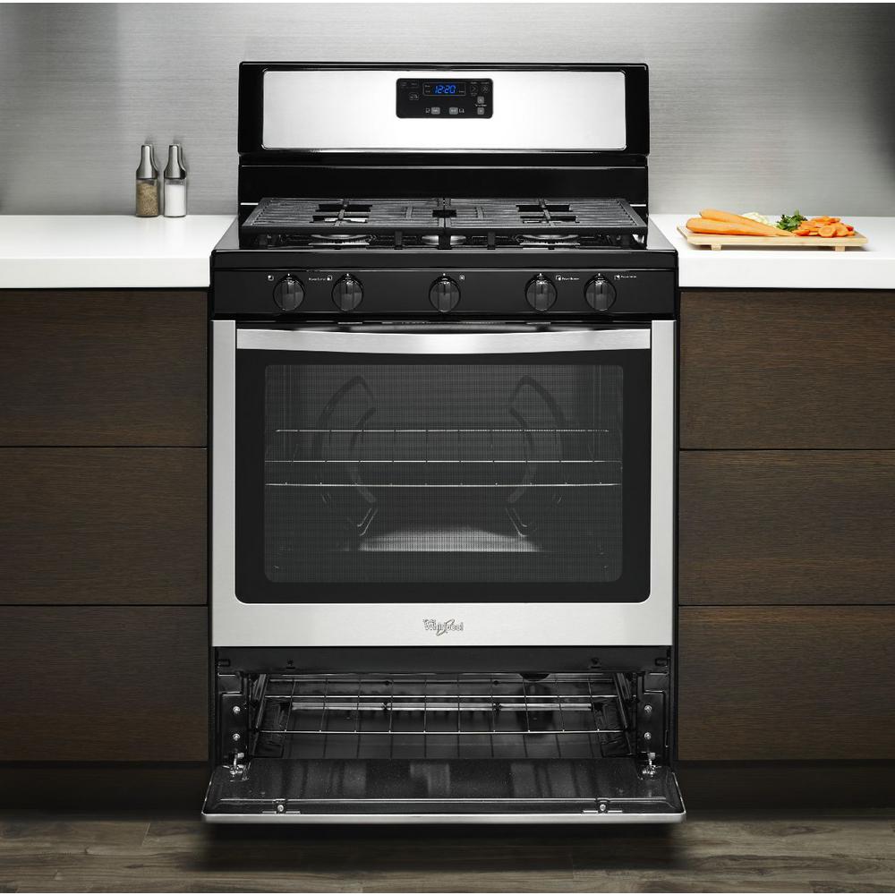 Whirlpool 30" Gas Range in Stainless Steel - WFG505M0BS