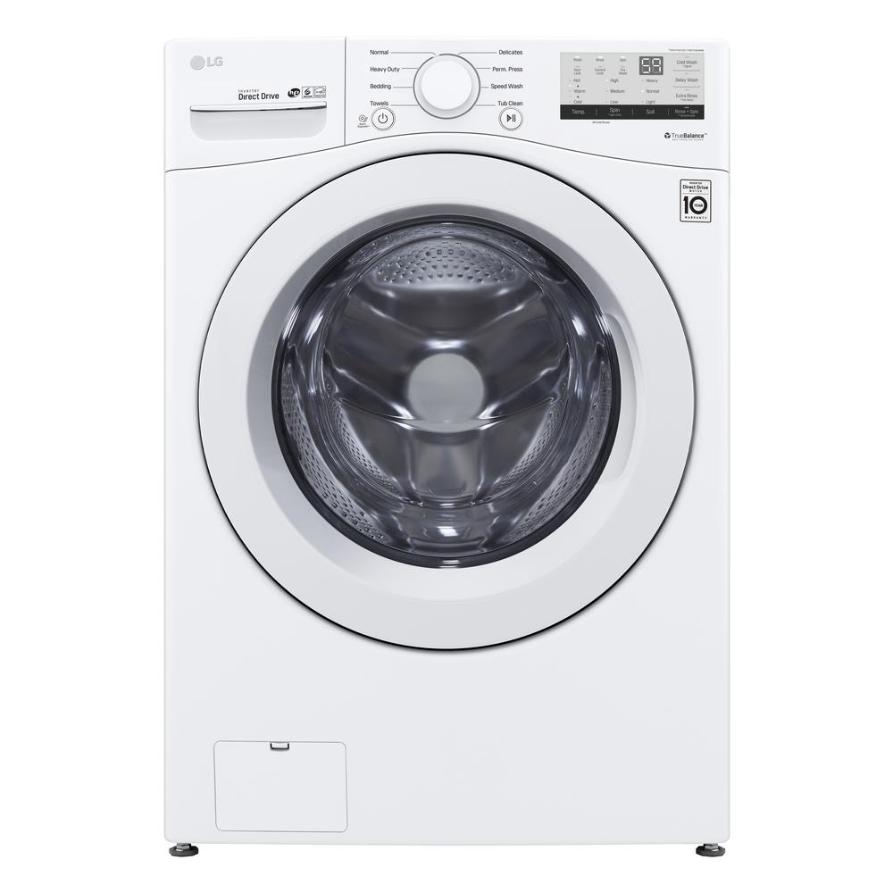 LG WM3400CW 4.5 cu. ft. Ultra Large Capacity White Front Load Washing