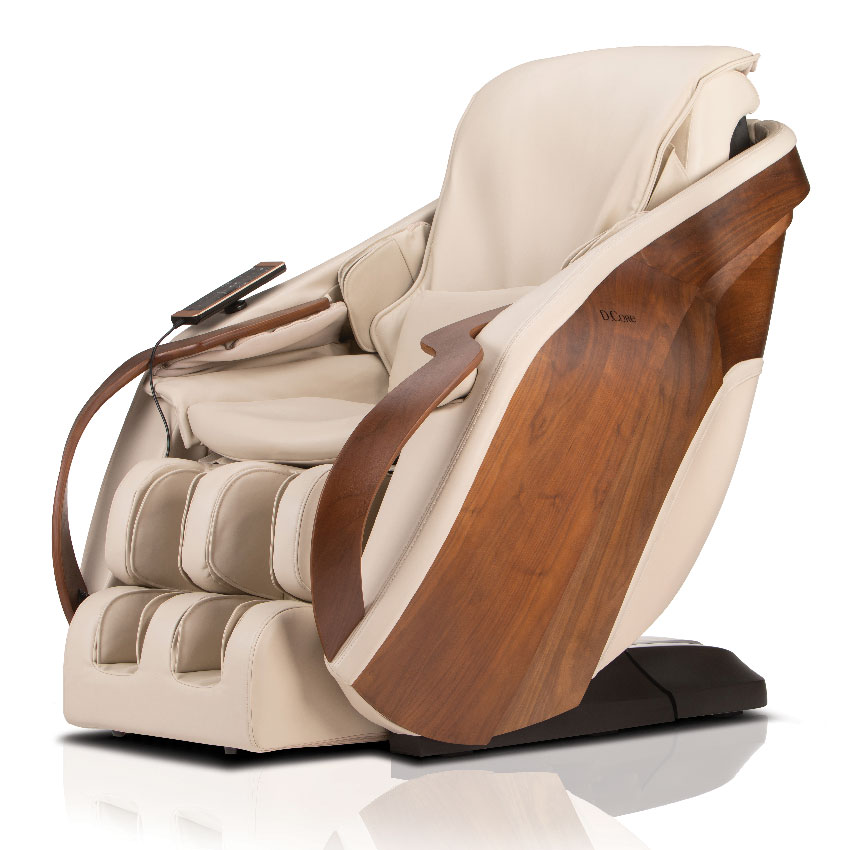 D.Core Cirrus Massage Chair - Cream & Black Walnut