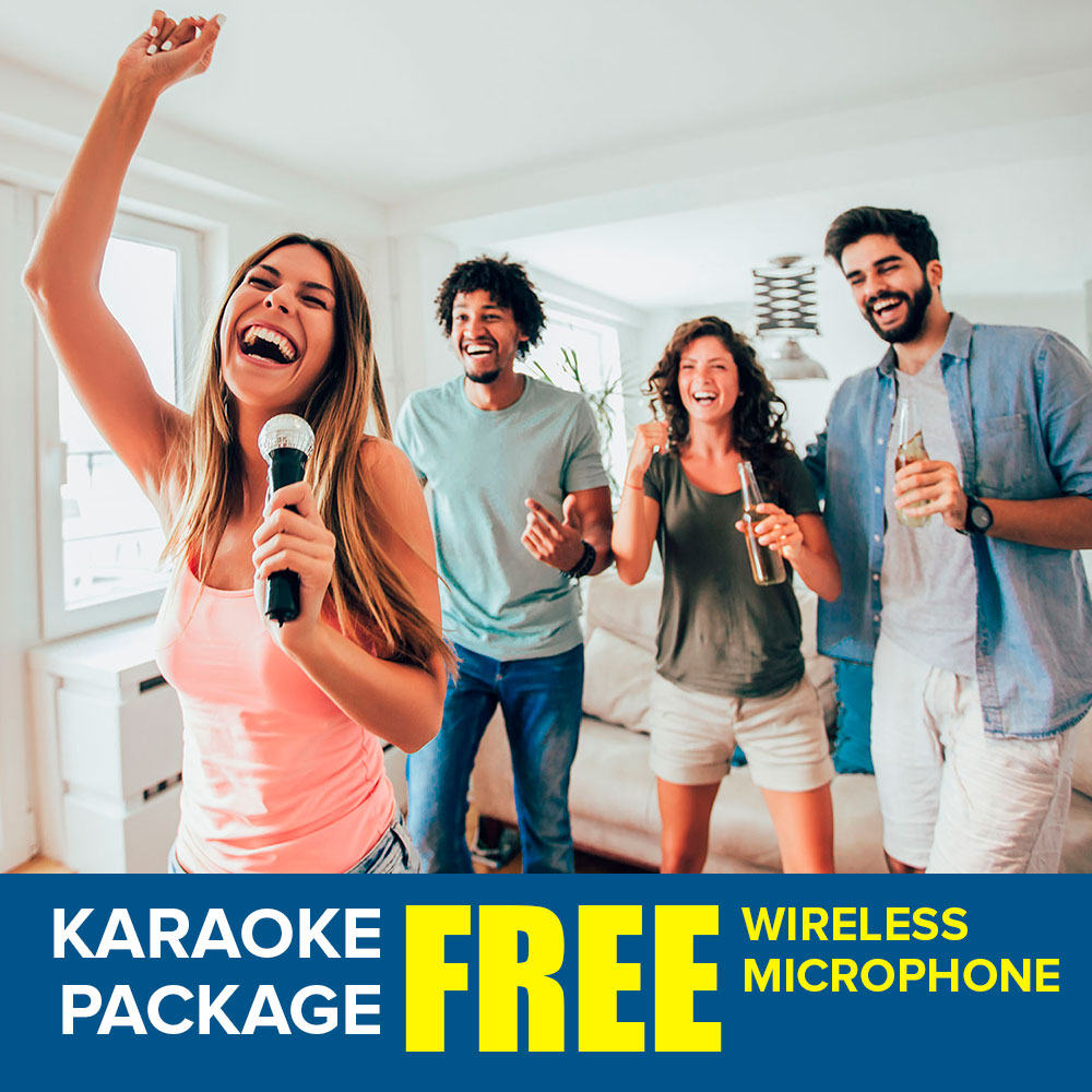Free Wireless Microphone with Karaoke Packages