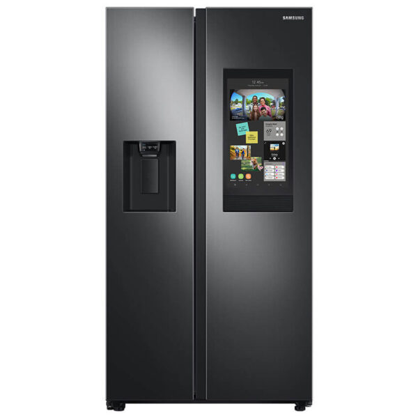 RS27T5561SG Samsung Large Capacity Side-by-Side Refrigerator with Touch Screen Family Hub