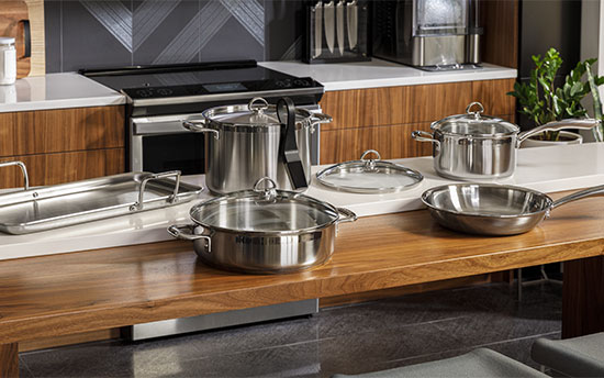 Free 10-PC Cookware Set with Select GE Profile Slide In Induction Range