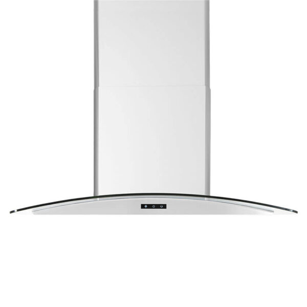 Pacific PR9930AS Eco Curved Glass Chimney Range Hood Stainless Steel