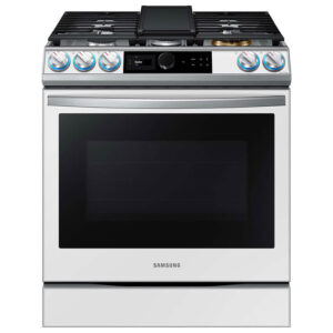 Samsung Bespoke NX60BB8711 Smart Slide-in Gas Range 6.0 cu. ft. with Smart Dial, Air Fry & Wi-Fi