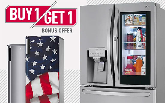 LG Refrigerator Buy One Get One Free Rebate