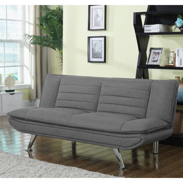 Coaster 503966 Julian Upholstered Sofa Bed With Pillow-Top Seating Gray