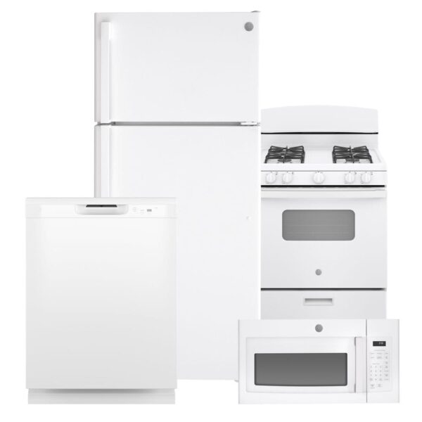 GE Kitchen Appliance Package - GTS17DTNRWW, JGBS10DEMWW, GDF450PGRWW, JVM3160DFWW
