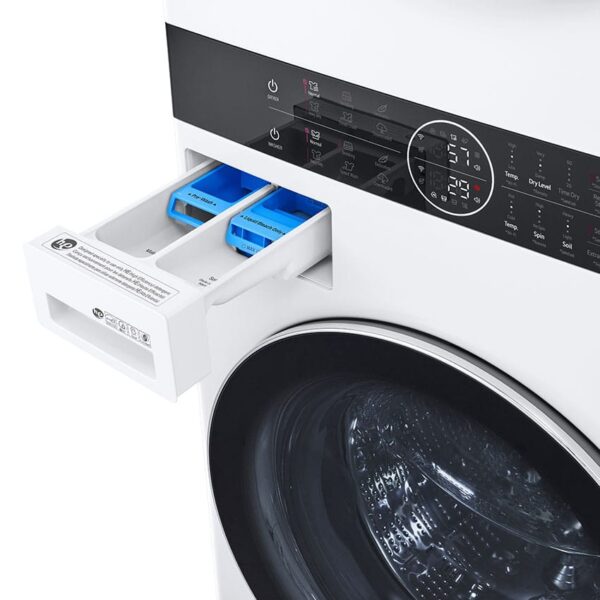 LG WKGX201HWA Single Unit Front Load WashTower™ with Center Control™ 4.5 cu. ft. Washer and 7.4 cu. ft. Gas Dryer