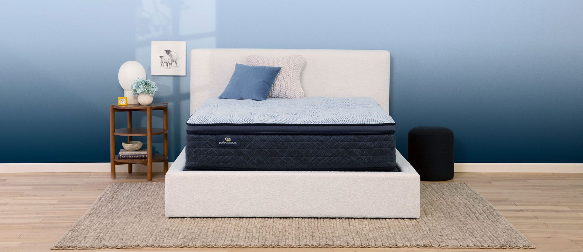 Serta Perfect Sleeper Blue Lagoon Nights Plush Pillow Top Innerspring Mattress