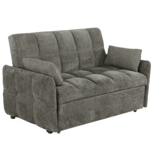 Coaster 508308 Cotswold Tufted Cushion Sleeper Sofa Bed Dark Grey
