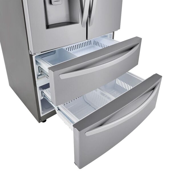 LG LMXC22626S 22 cu. ft. Smart Counter Depth Double Freezer Refrigerator