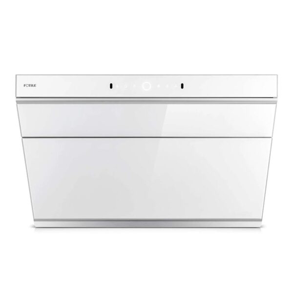 Fotile JQG7505-W Prestige Series Slant Vent Range Hood in White Glass