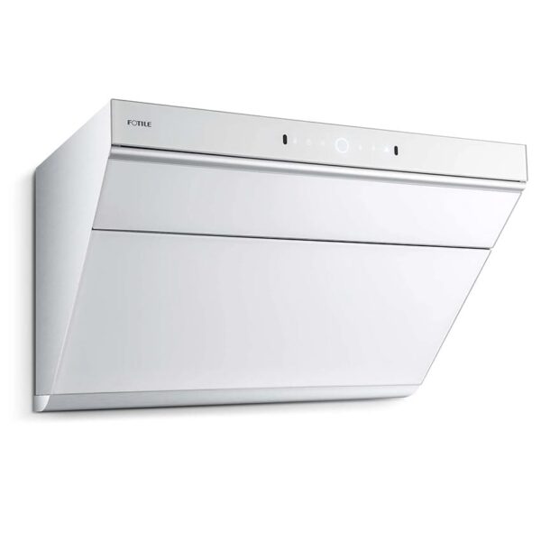 Fotile JQG7505-W Prestige Series Slant Vent Range Hood in White Glass