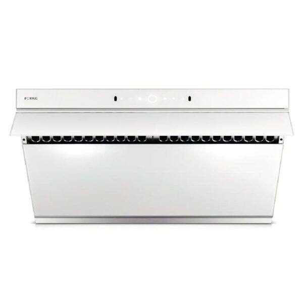 Fotile JQG9006-W Prestige Series Slant Vent Range Hood in White Glass