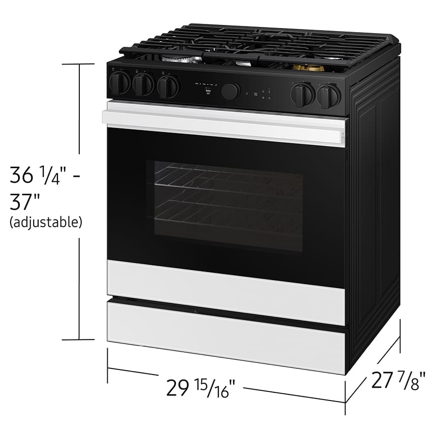 Samsung NSG6DB850012 Bespoke 6.0 cu. ft. Smart Slide-In Gas Range with Air Sous Vide & Air Fry