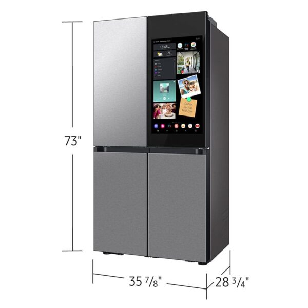 Samsung RF23DB9900QD Bespoke Counter Depth 4-Door Flex™ Refrigerator (23 cu. ft.) with AI Family Hub™+