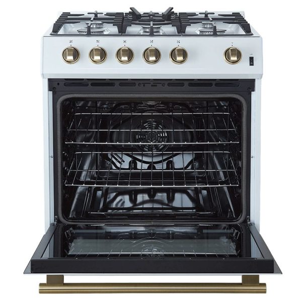 Forno FFSGS1116-30WHT Leonardo Espresso 30″ White Gas Range