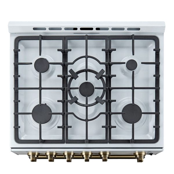 Forno FFSGS1116-30WHT Leonardo Espresso 30″ White Gas Range