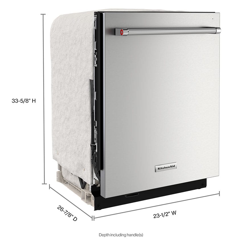 KitchenAid KDTM604KPS 360° Max Jets™ Third Rack Dishwasher