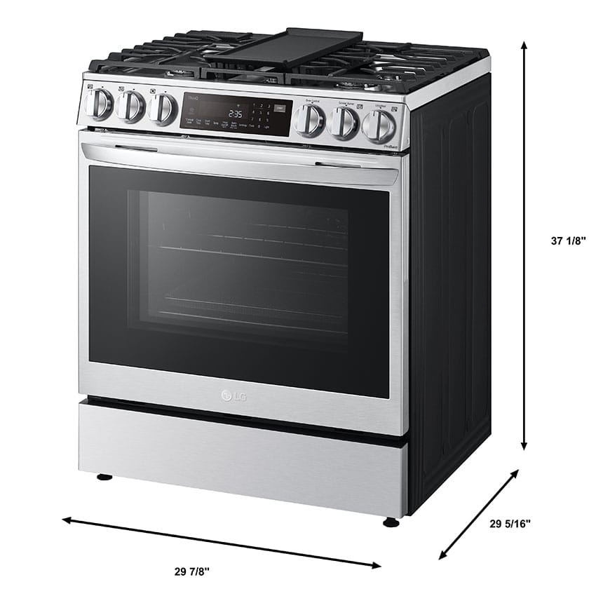 LG LSGL6335F Smart Slide-In Gas Range with Air Fry